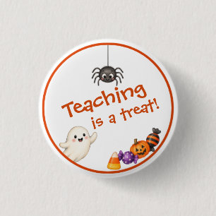 Badge Rond 2,50 Cm Enseigner est un plaisir Bouton de professeur Hall
