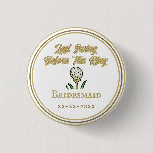 Badge Rond 2,50 Cm Enterrement de vie de jeune fille, Mariage Blanc O