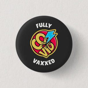 Badge Rond 2,50 Cm Entièrement vacciné 