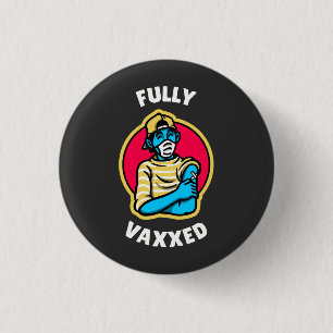Badge Rond 2,50 Cm Entièrement vacciné 