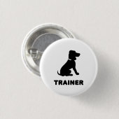 Badge Rond 2,50 Cm Entraîneur de chien (Devant & derrière)