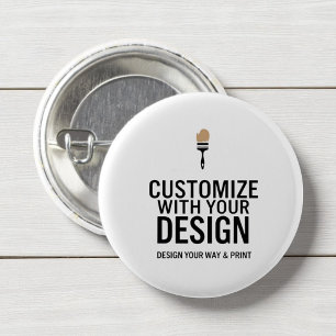 Badge Rond 2,50 Cm Entreprise minimaliste Marque personnalisée sur me