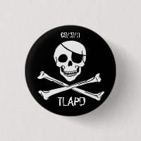 Entretien comme un bouton rond de jour de pirate
