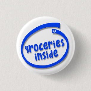 Badge Rond 2,50 Cm Épicerie à l'intérieur