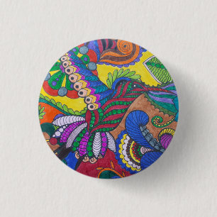 Badge Rond 2,50 Cm Épingle à boutons de colibri