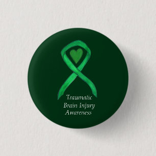 Badge Rond 2,50 Cm Épingle à ruban de sensibilisation aux traumatisme