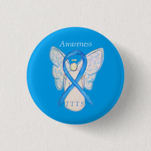Badge Rond 2,50 Cm Épingle à ruban de sensibilisation TTS transfusion
