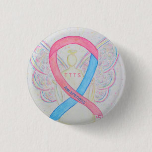 Badge Rond 2,50 Cm Épingle à ruban de sensibilisation TTS transfusion