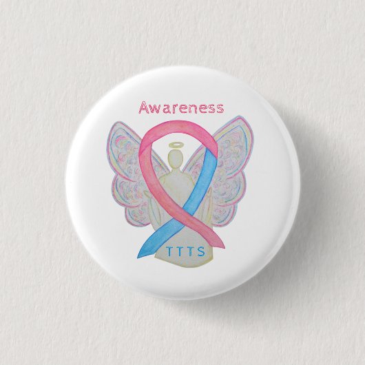 Badge Rond 2,50 Cm Épingle à ruban de sensibilisation TTS transfusion (Devant)