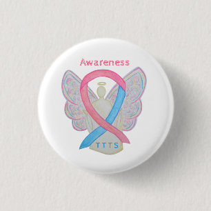 Badge Rond 2,50 Cm Épingle à ruban de sensibilisation TTS transfusion