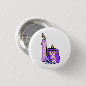 Badge Rond 2,50 Cm Épingle collective Wicks and Wax (Devant & derrière)