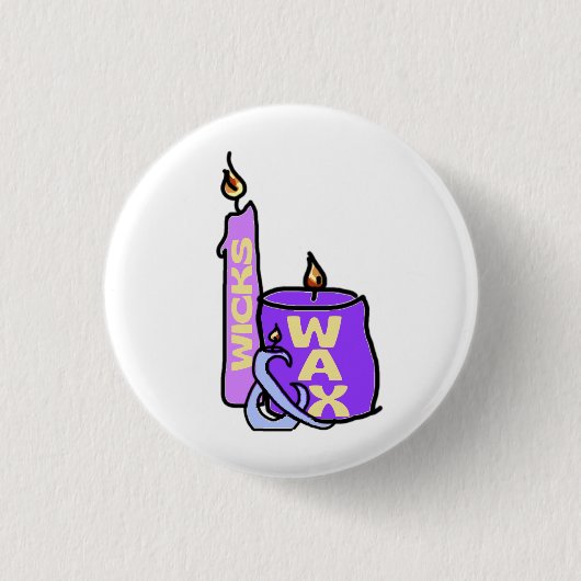 Badge Rond 2,50 Cm Épingle collective Wicks and Wax (Devant)