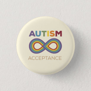 Badge Rond 2,50 Cm épingle d'acceptation autiste