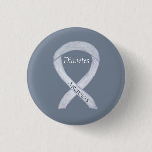 Badge Rond 2,50 Cm Épingle d'art Customisé au ruban de sensibilisatio