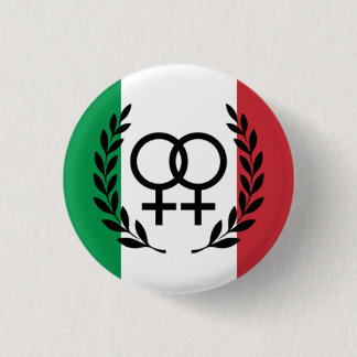 Badge Rond 2,50 Cm Épingle de fierté lesbienne avec drapeau italien e