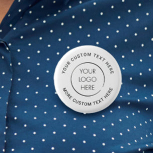 Badge Rond 2,50 Cm Épingle de logo personnalisé pour entreprise, mark