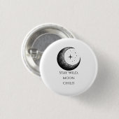 Badge Rond 2,50 Cm Épingle de lune (Devant & derrière)