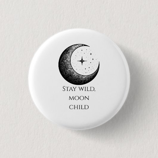 Badge Rond 2,50 Cm Épingle de lune (Devant)