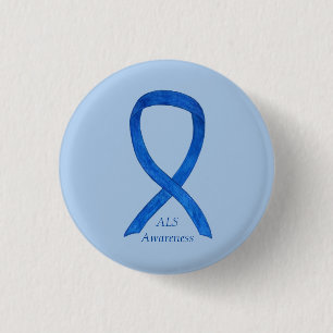 Badge Rond 2,50 Cm Épingle de sensibilisation à la SLA avec illustrat