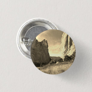 Badge Rond 2,50 Cm Épingle du Colorado Garden of the Gods Red Cliffs
