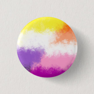 Badge Rond 2,50 Cm Épingle du drapeau de fierté lesbienne non binaire