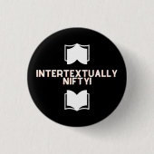 Badge Rond 2,50 Cm Épingle intertextuellement Nifty (Devant)