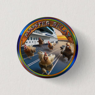 Badge Rond 2,50 Cm Épingle relais du coq
