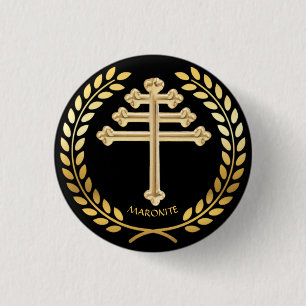 Badge Rond 2,50 Cm Épinglette à revers de croix de l'Église de rite m