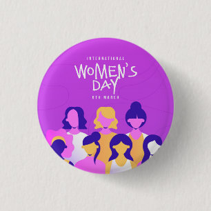 Badge Rond 2,50 Cm Épinglette bouton violet journée internationale de