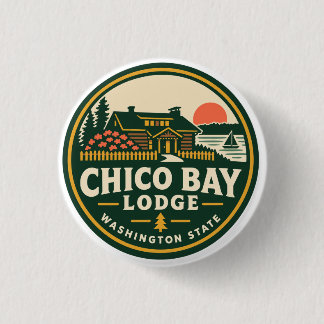 Badge Rond 2,50 Cm Épinglette de Chico Bay Lodge
