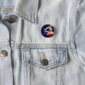 Badge Rond 2,50 Cm Épinglette de concours de beauté - Texte clair (En situation)