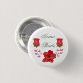 Badge Rond 2,50 Cm Épouse d'équipe, pourriture (Devant & derrière)