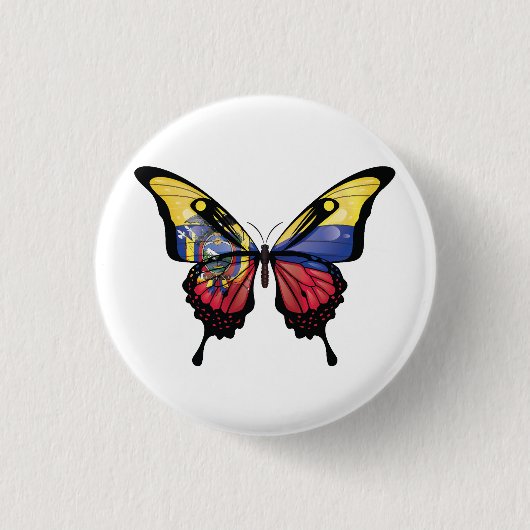 Badge Rond 2,50 Cm Equateur Sticker pour drapeau à queue noire (Devant)