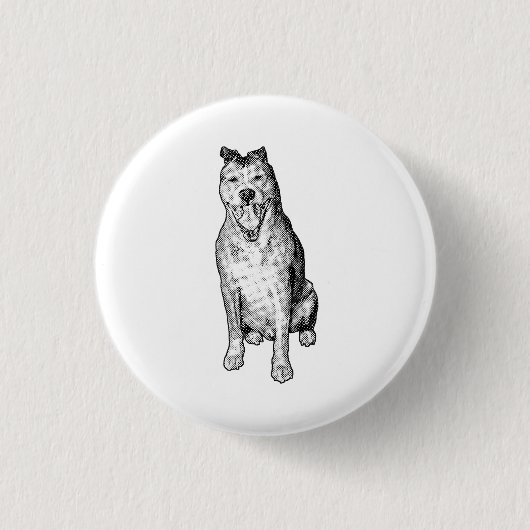 Badge Rond 2,50 Cm Équilibre assis doux (Devant)
