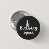 Badge Rond 2,50 Cm Équipe d'anniversaire (Devant & derrière)