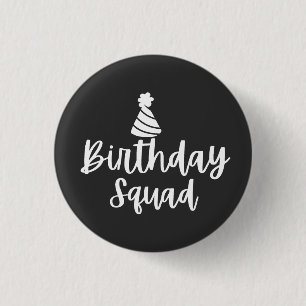 Badge Rond 2,50 Cm Équipe d'anniversaire