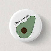 Badge Rond 2,50 Cm Équipe d'Avocado - Insigne rond de la broche (Devant)