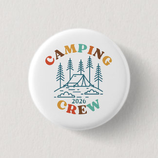 Badge Rond 2,50 Cm Équipe de camping personnalisée