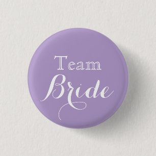 Badge Rond 2,50 Cm Équipe de Mariage blanc Lavender