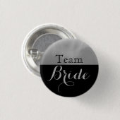 Badge Rond 2,50 Cm Équipe de Mariage gris et noir (Devant & derrière)