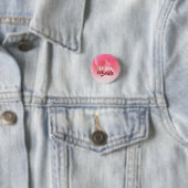Badge Rond 2,50 Cm Équipe de Rose rose (En situation)