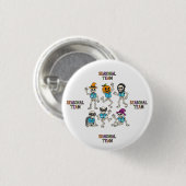 Badge Rond 2,50 Cm Équipe de saison Halloween (Devant & derrière)