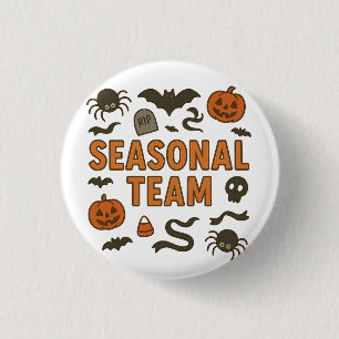 Badge Rond 2,50 Cm Équipe de saison Halloween