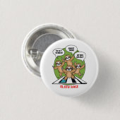 Badge Rond 2,50 Cm Équipe d'exécution de Sloth (Devant & derrière)