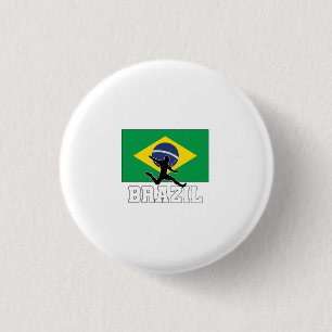 Badge Rond 2,50 Cm Équipe du Brésil de football