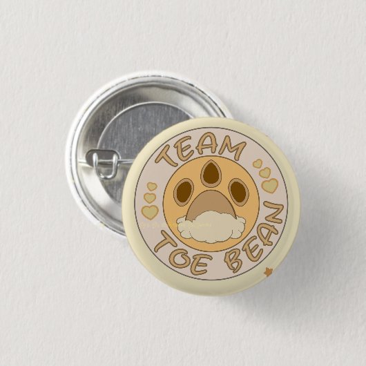 Badge Rond 2,50 Cm Équipe Eevee Toe Beans (Devant & derrière)