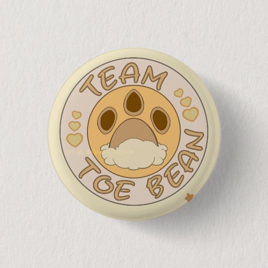 Badge Rond 2,50 Cm Équipe Eevee Toe Beans (Devant)