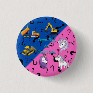 Badge Rond 2,50 Cm Équipe Garçon vs Équipe Fille Équipement Lourd vs 