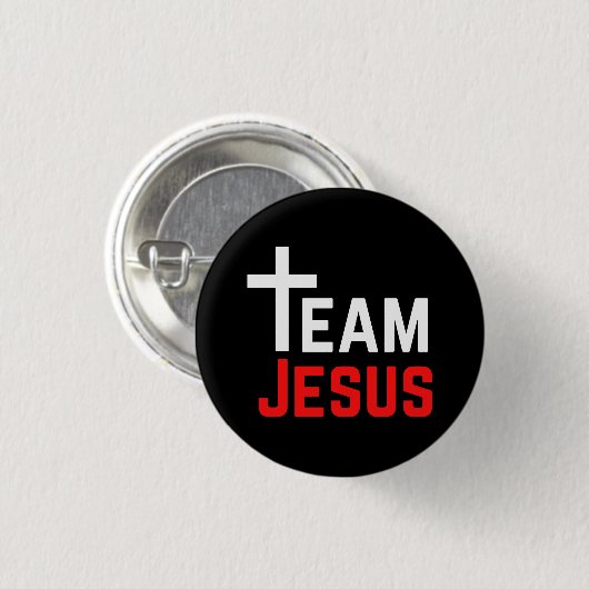 Badge Rond 2,50 Cm Équipe Jésus (Devant & derrière)