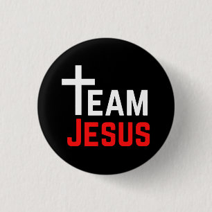 Badge Rond 2,50 Cm Équipe Jésus